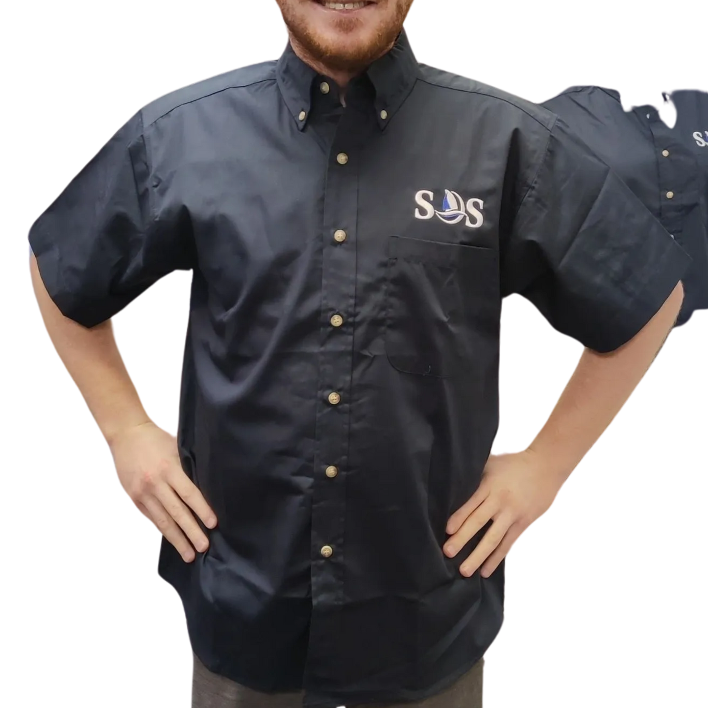 Short Sleeve Button Down Dress Shirt